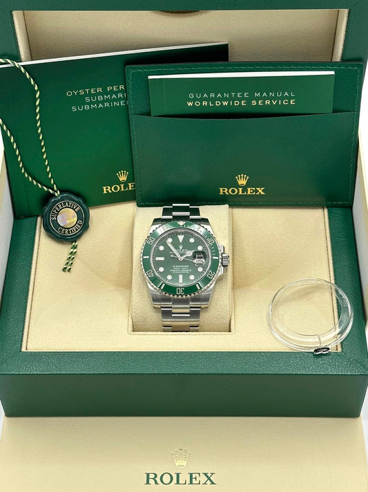 Rolex Submariner “Hulkâ€?116610LV Stainless Steel Green Dial - MyWatchLLC
