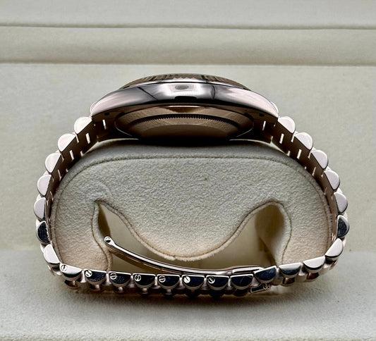 NEW 2022 Rolex Day-Date 40 228238 Rose Gold Olive Dial Arabic Calendar - MyWatchLLC