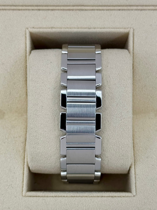 1999 Cartier Tank Francaise 28mm Stainless Steel White Dial - MyWatchLLC