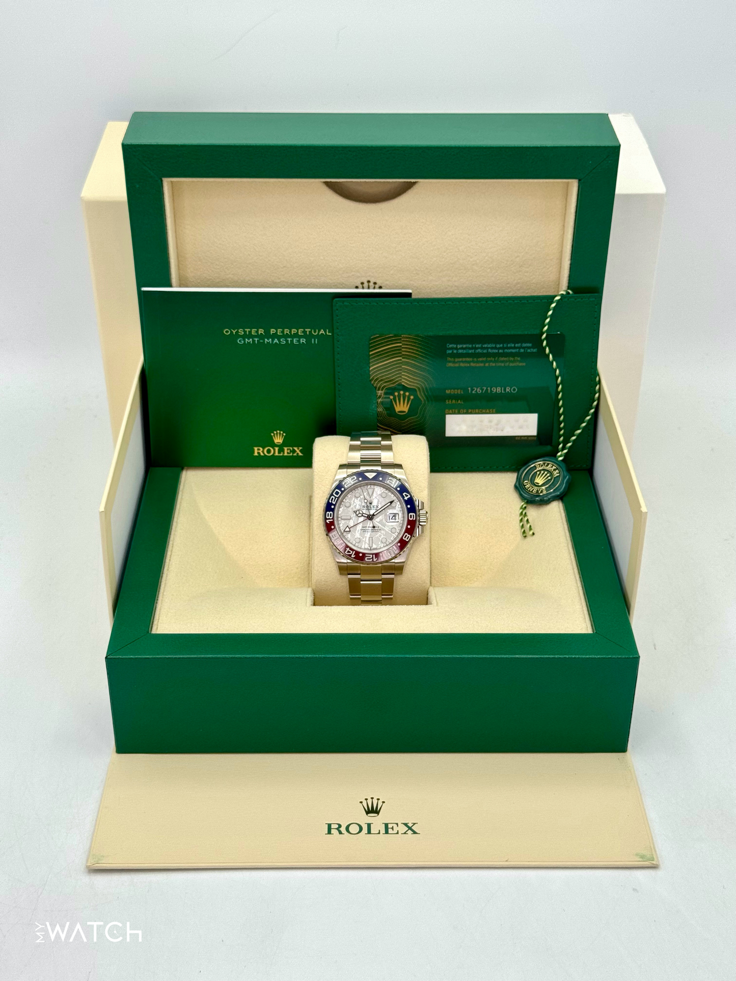 2022 Rolex GMT-Master II "Pepsi" 40mm 126719BLRO Meteorite Dial - MyWatchLLC