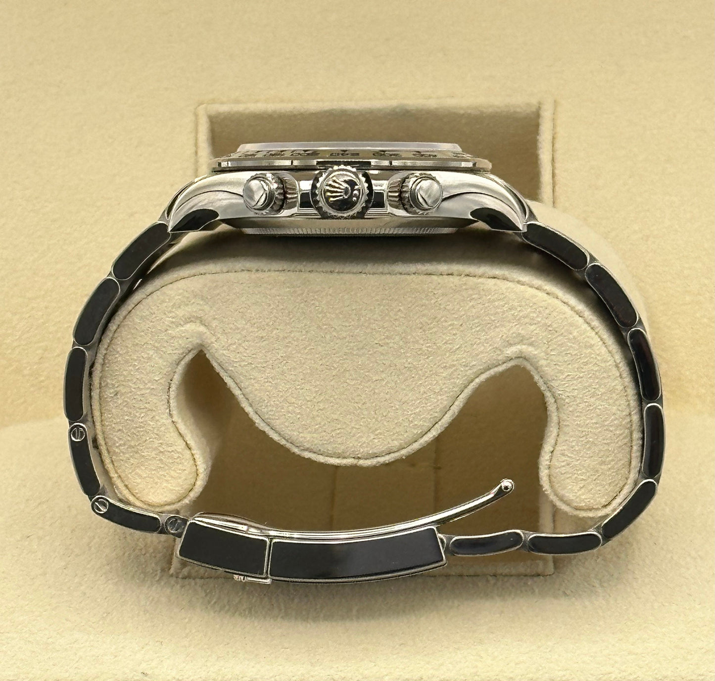 2022 Rolex Daytona 40mm 116509 White Gold Silver Dial Oyster - MyWatchLLC