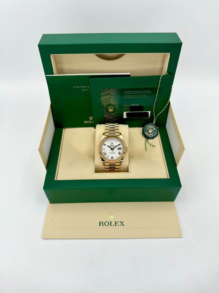 NEW 2024 Rolex Day-Date 40mm 228238 Presidential White Dial - MyWatchLLC
