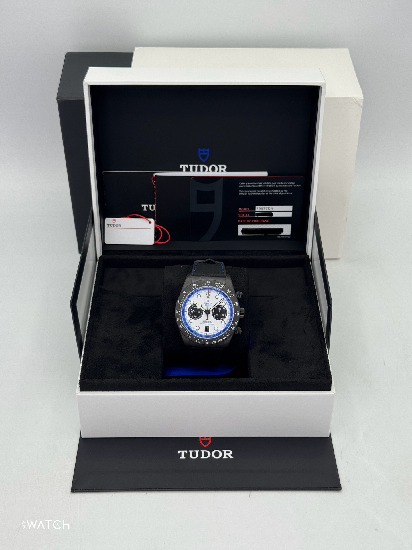NEW 2025 Tudor Black Bay 25 42mm 79377KN Black Carbon White Dial - MyWatchLLC