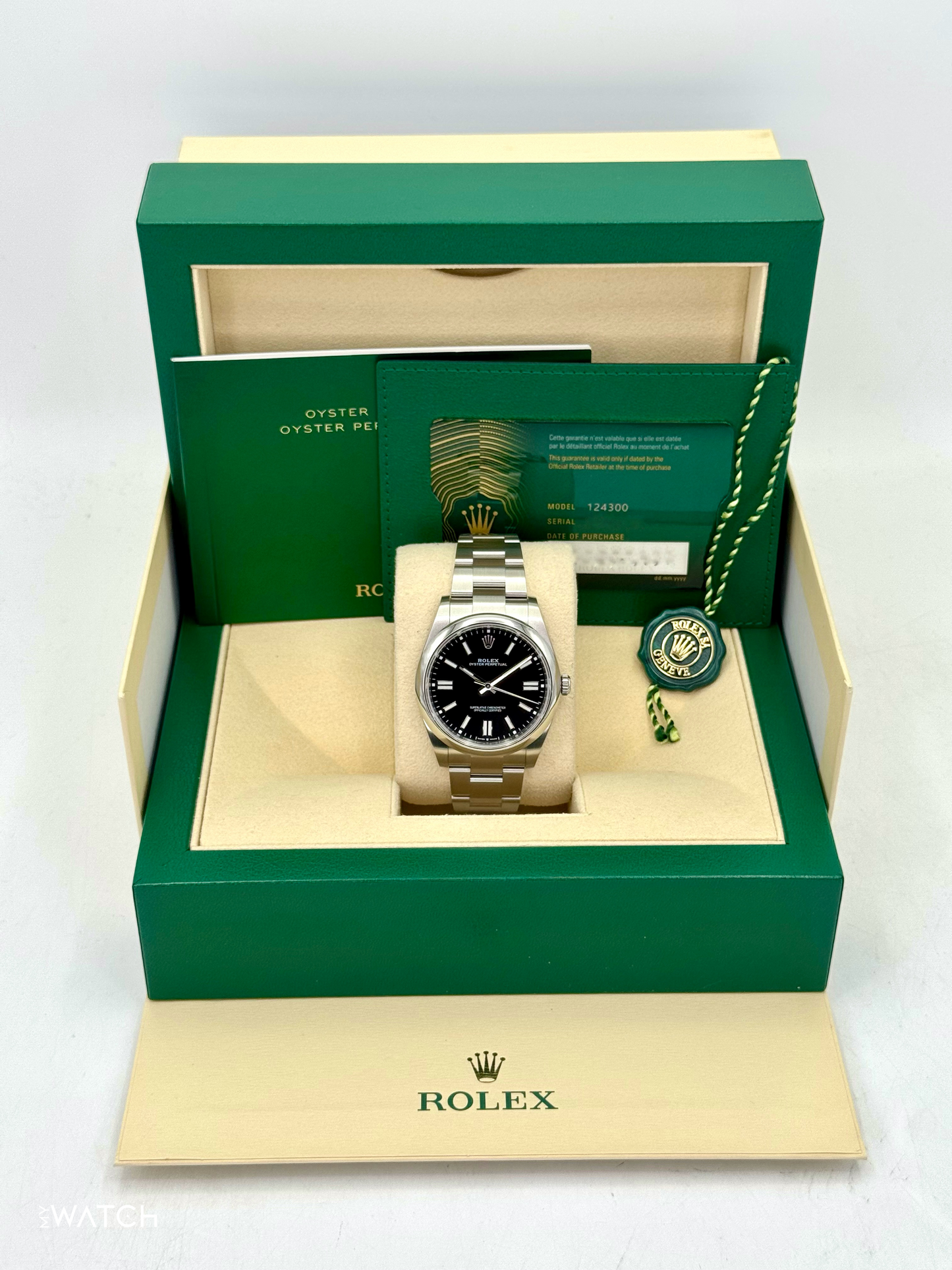 NEW 2025 Rolex Oyster Perpetual 41mm 124300 Black Dial - MyWatchLLC