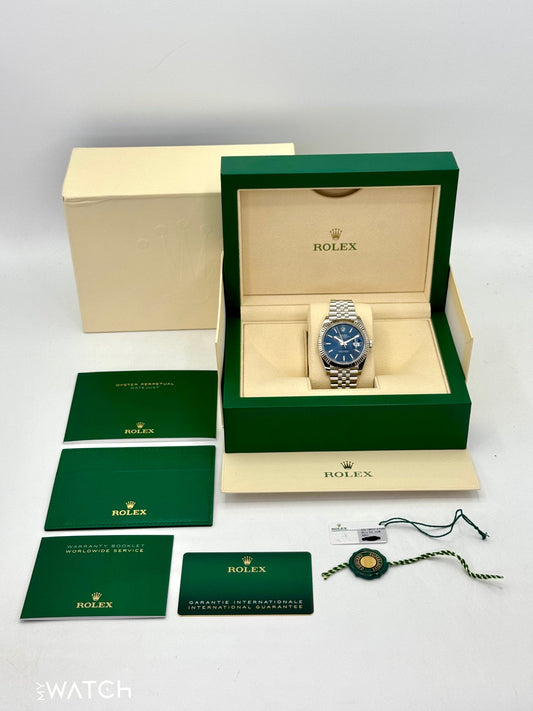 2024 Rolex Datejust 41mm 126334 Stainless Steel Jubilee Blue Dial - MyWatchLLC