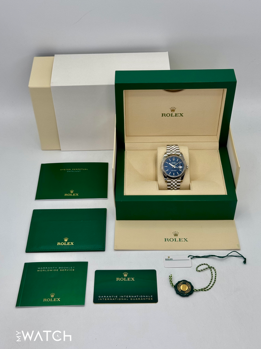 2022 Rolex Datejust 41mm 126334 Stainless Steel Jubilee Blue Dial - MyWatchLLC