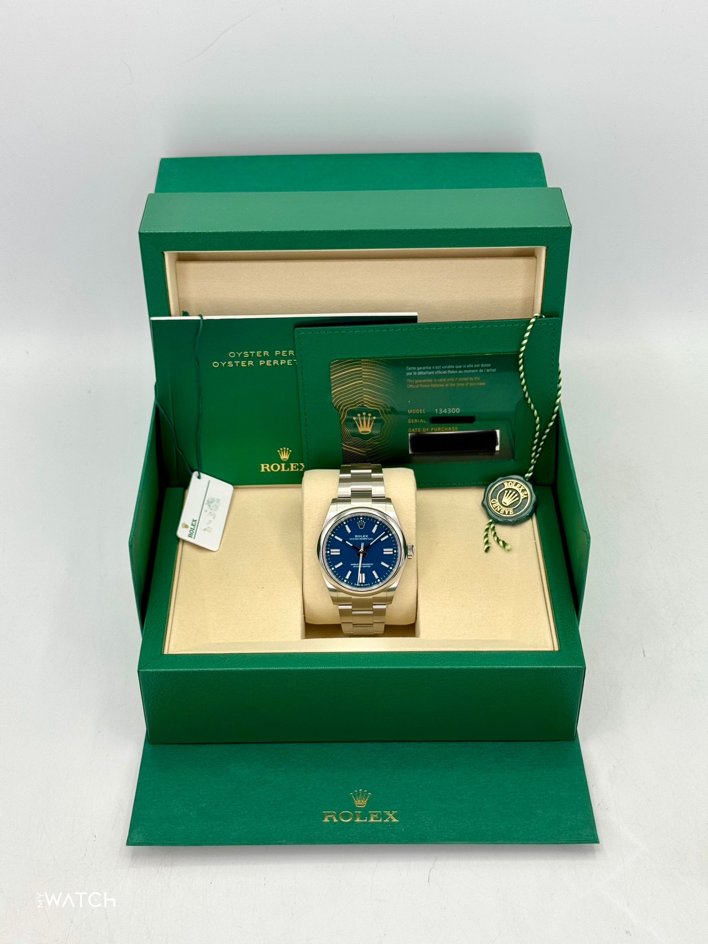 NEW 2025 Rolex Oyster Perpetual 41mm 134300 Med Blue Dial