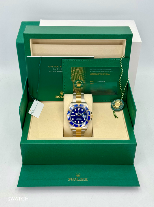 NEW 2025 Rolex Submariner "Bluesy" 41mm 126613LB Two-Tone Blue Dial - MyWatchLLC