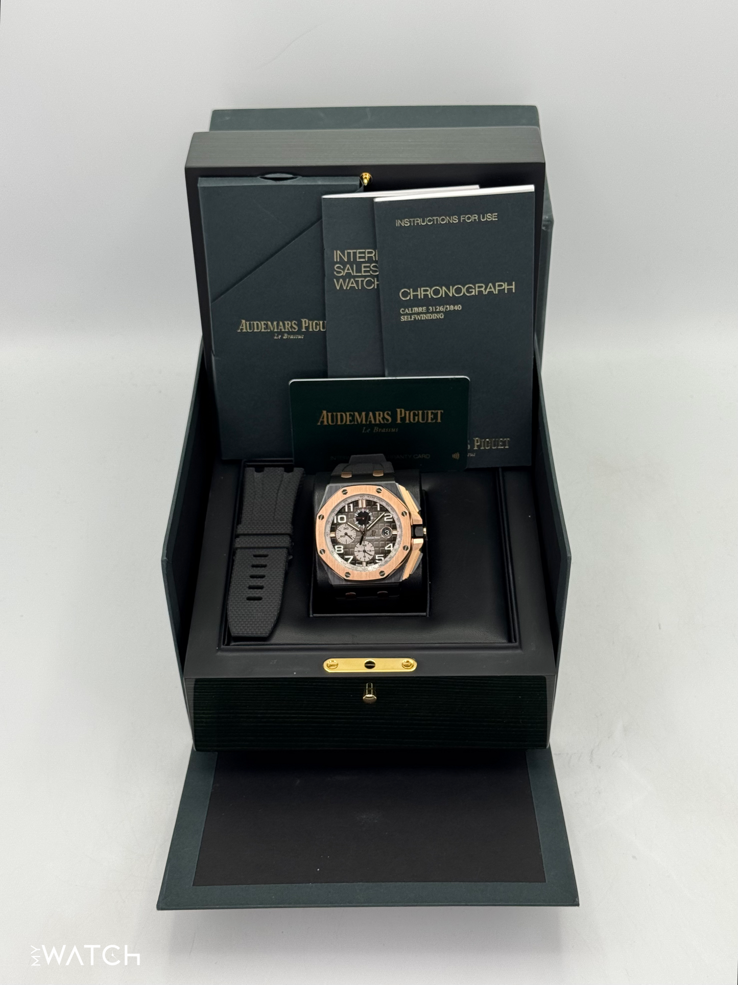 2021 Audemars Piguet Royal Oak Offshore 44mm 26405NR Rose Gold Black Dial - MyWatchLLC