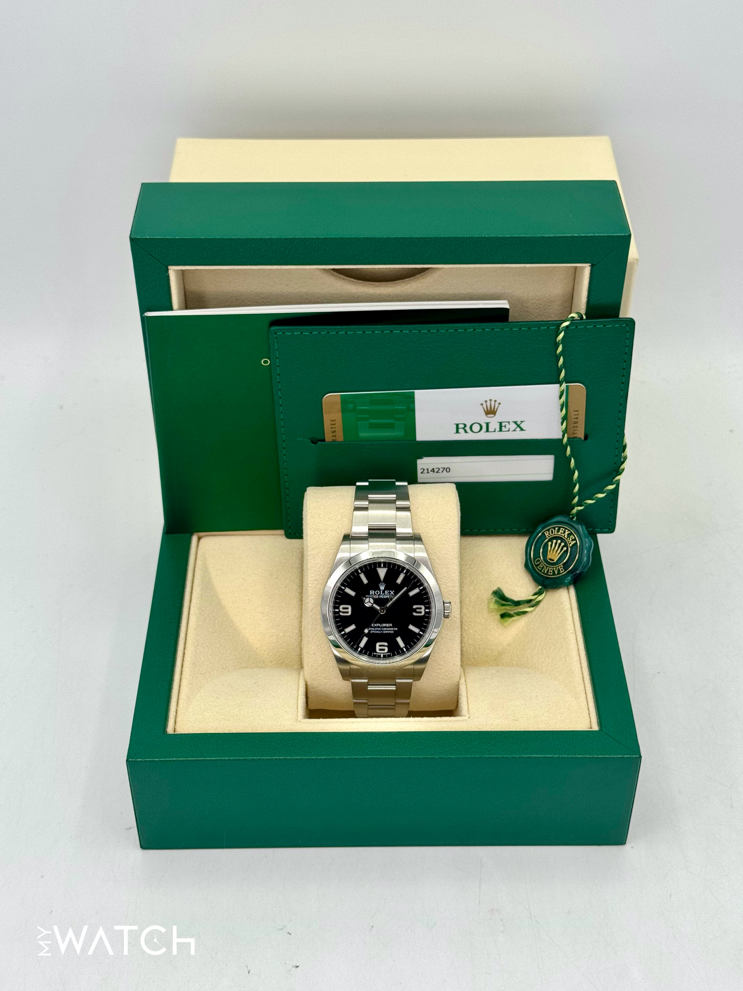 2020 Rolex Explorer 39mm 214270 Stainless Steel Black Dial - MyWatchLLC