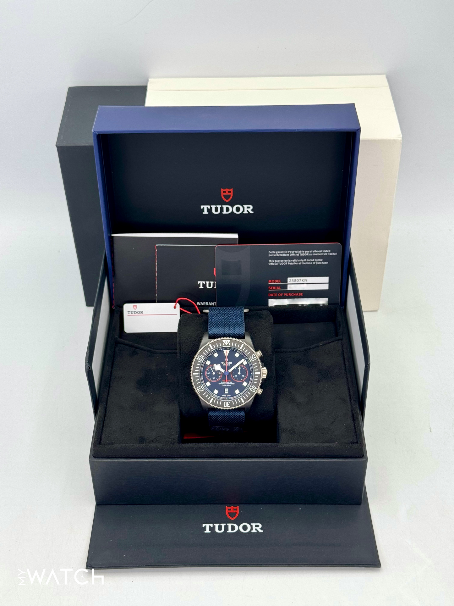 NEW 2025 Tudor Pelagos Fxd Chrono 25807KN 43mm Titanium Blue Dial - MyWatchLLC