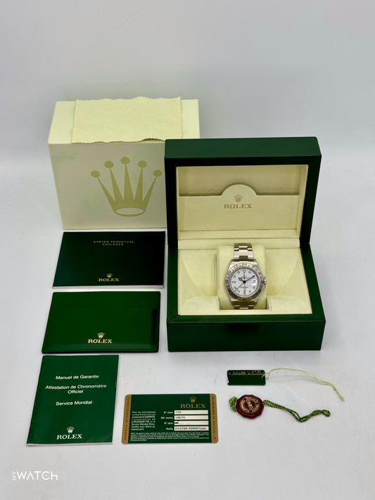 2008 Rolex Explorer II 40mm 16570 Stainless Steel Polar White Dial - MyWatchLLC