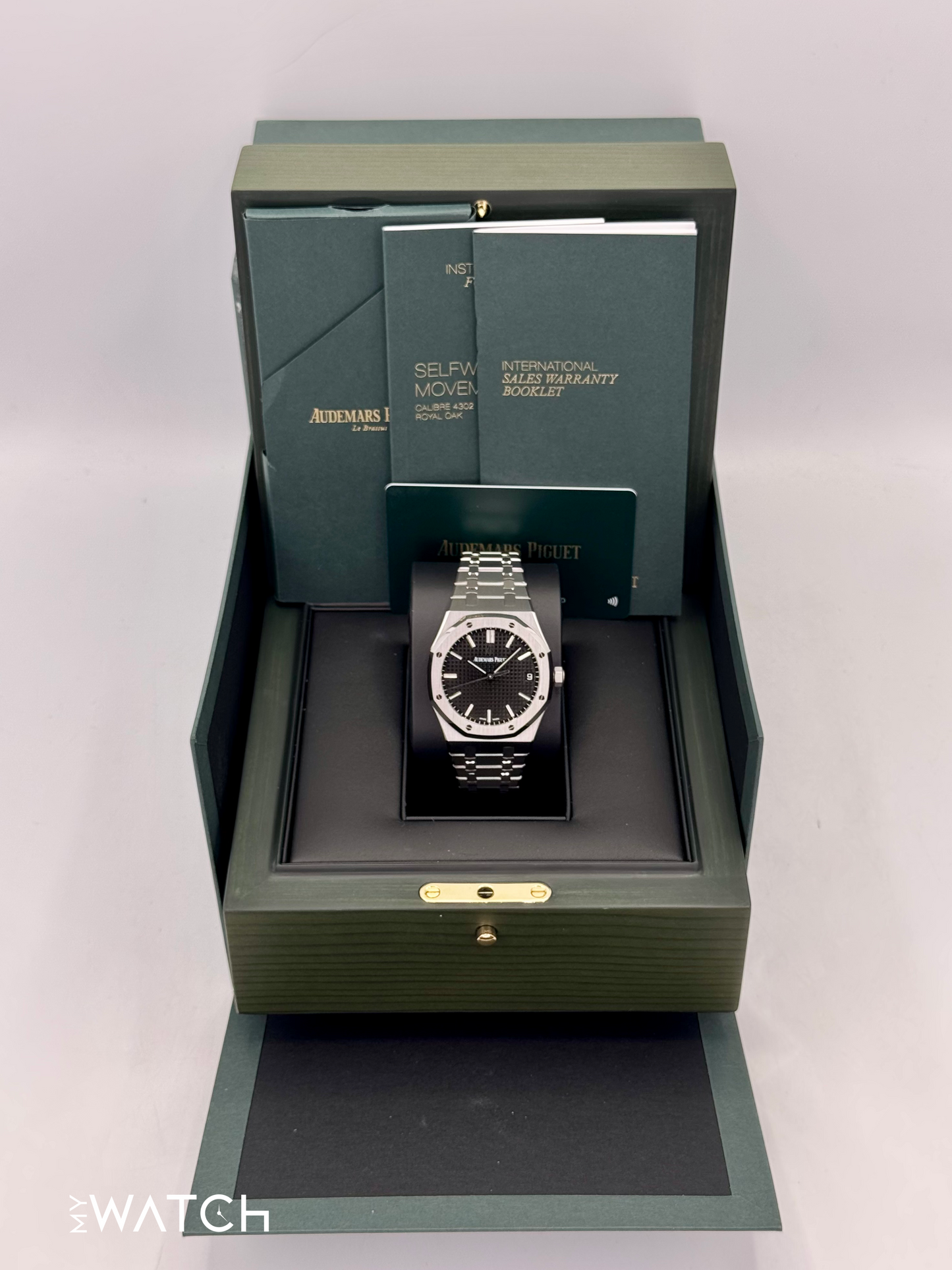 2022 Audemars Piguet Royal Oak 41mm 15500ST Black Dial - MyWatchLLC