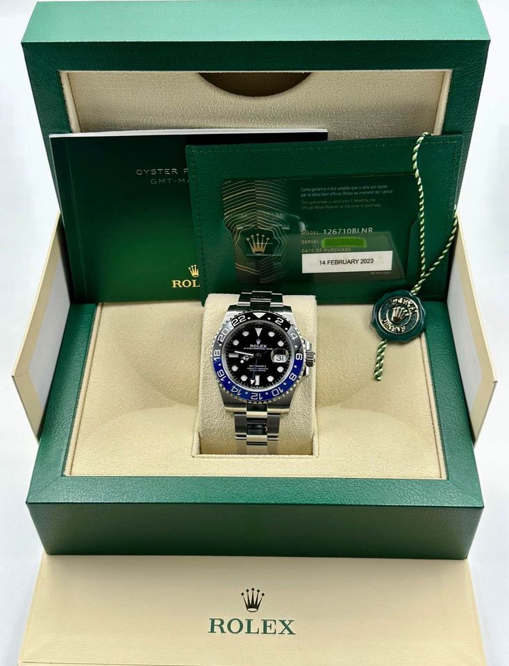 2023 Rolex GMT-Master II "Batman" 126710BLNR Stainless Steel Oyster - MyWatchLLC
