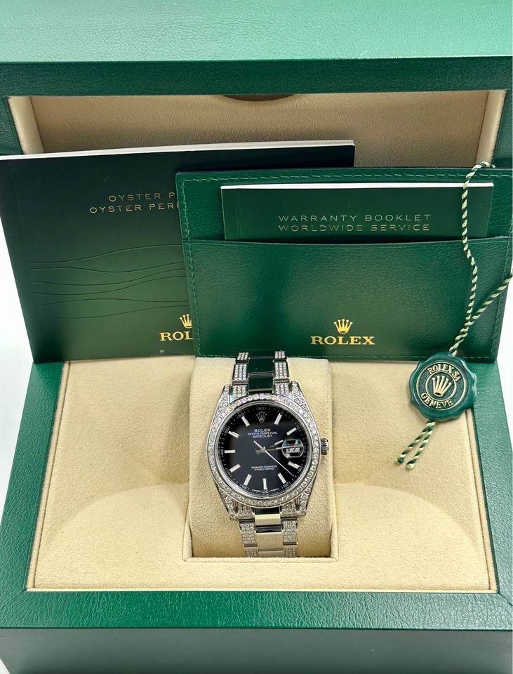 Rolex Datejust 41mm 126300 Stainless Steel with Diamonds Oyster - MyWatchLLC