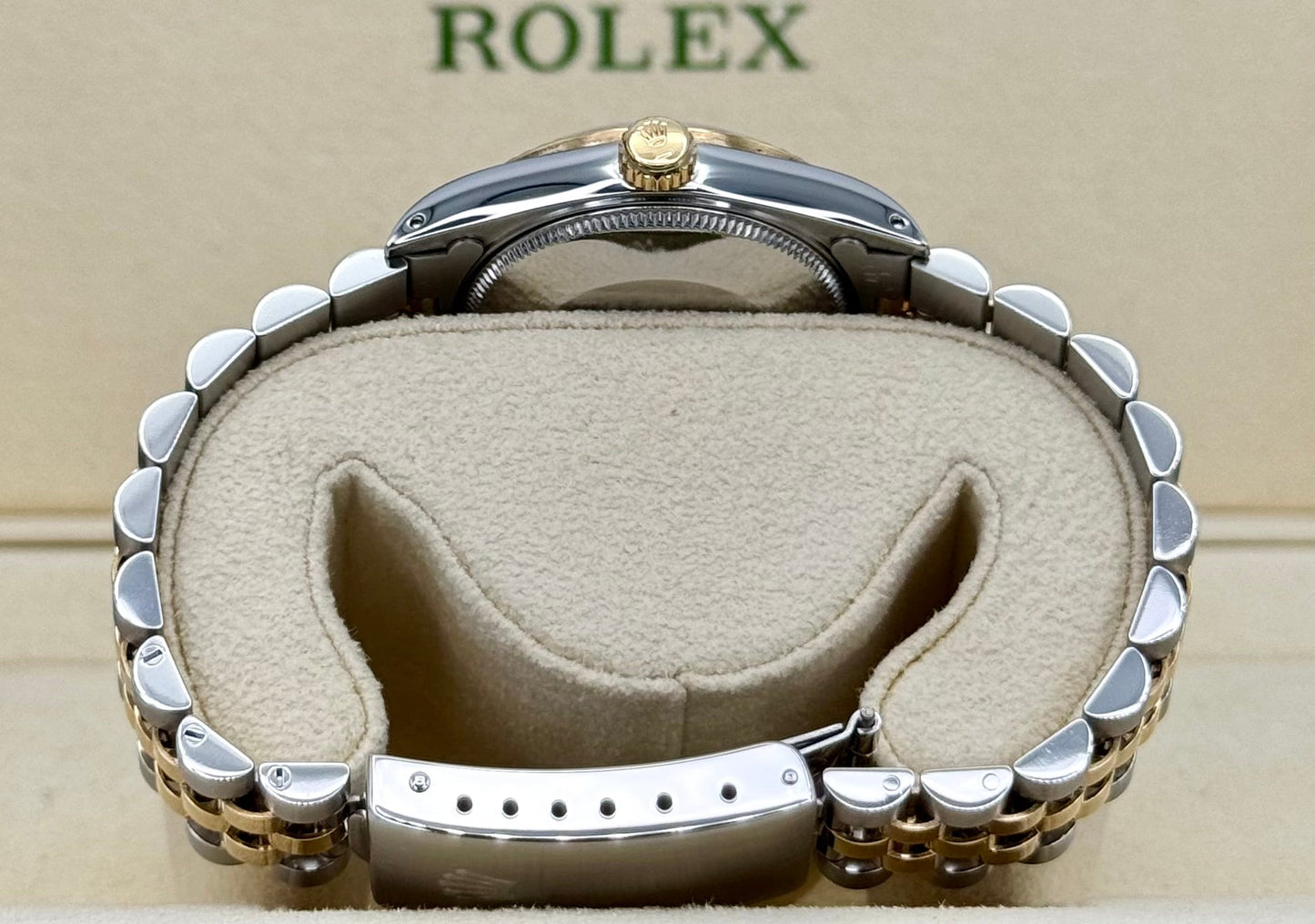 1991 Rolex Datejust 31mm 68273 Two-Tone Jubilee Champagne Diamond DIal - MyWatchLLC