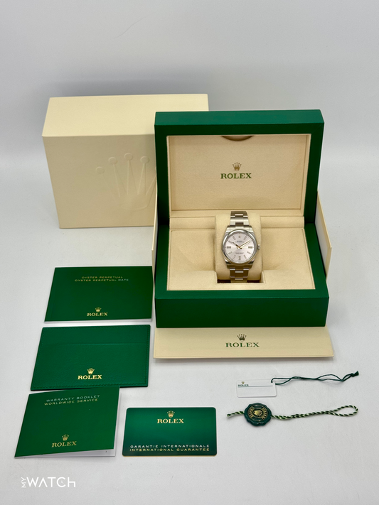 NEW 2025 Rolex Oyster Perpetual 41mm 124300 Silver Dial - MyWatchLLC