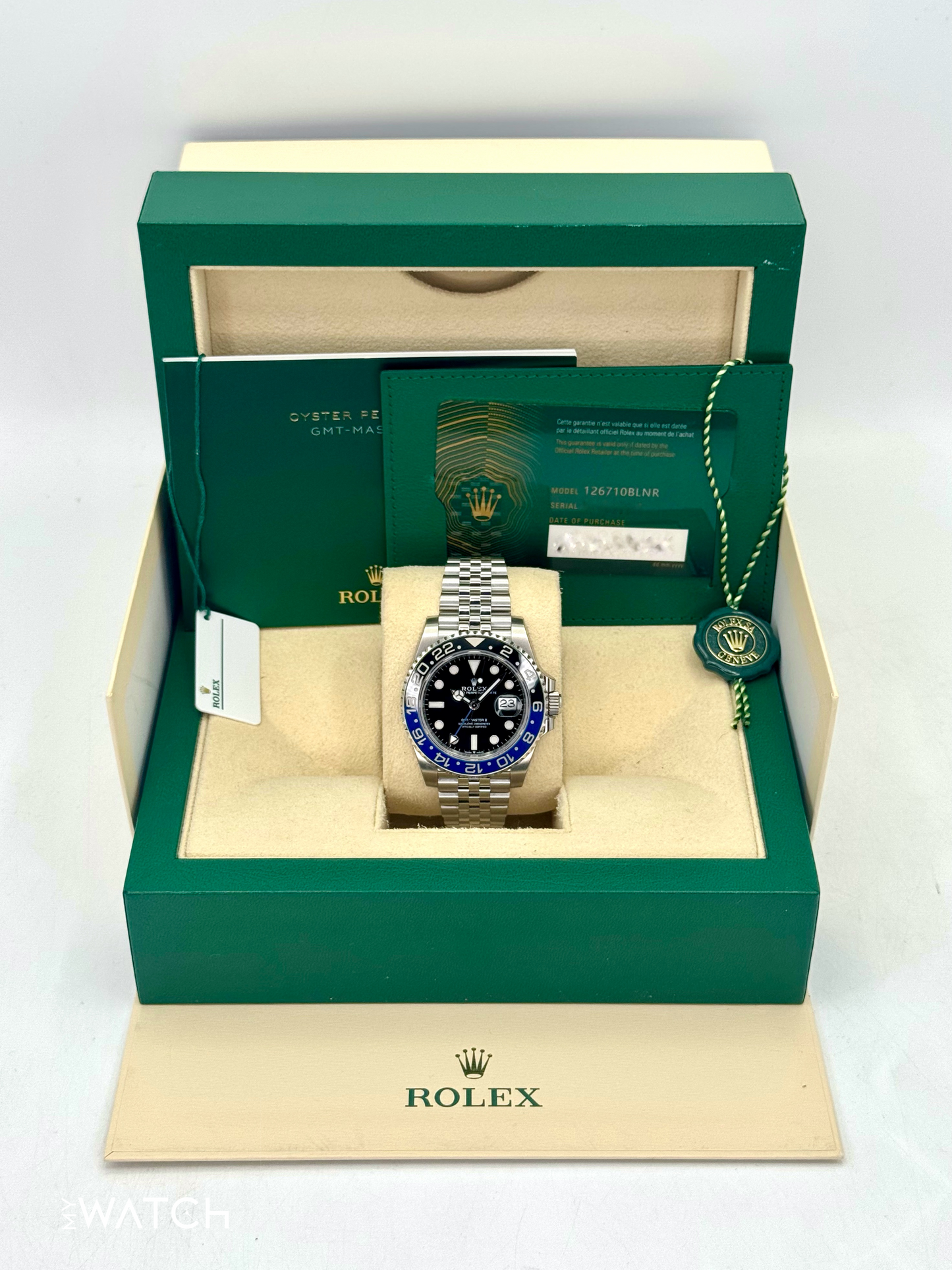 2022 Rolex GMT-Master II "Batgirl" 40mm 126710BLNR Jubilee - MyWatchLLC