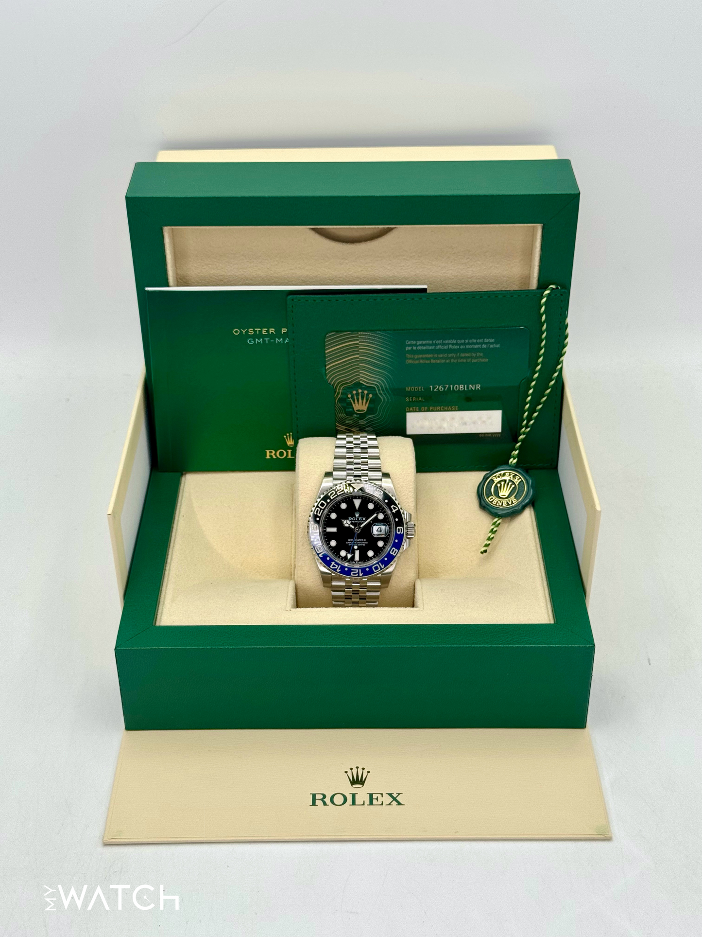 2023 Rolex GMT-Master II "Batgirl" 40mm 126710BLNR Jubilee Black Dial - MyWatchLLC