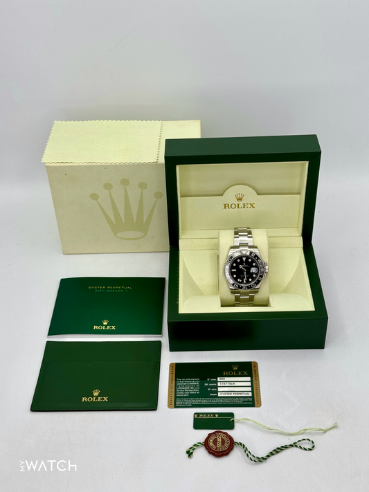 2011 Rolex GMT-Master II 40mm 116710LN Stainless Steel Black Dial - MyWatchLLC