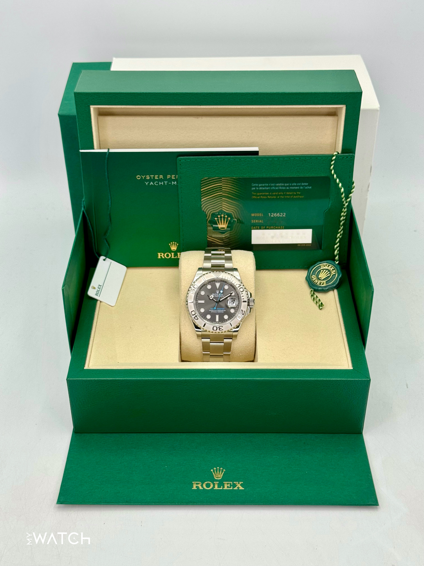 2025 Rolex Yacht-Master 40mm 126622 Stainless Steel Rhodium Dial - MyWatchLLC