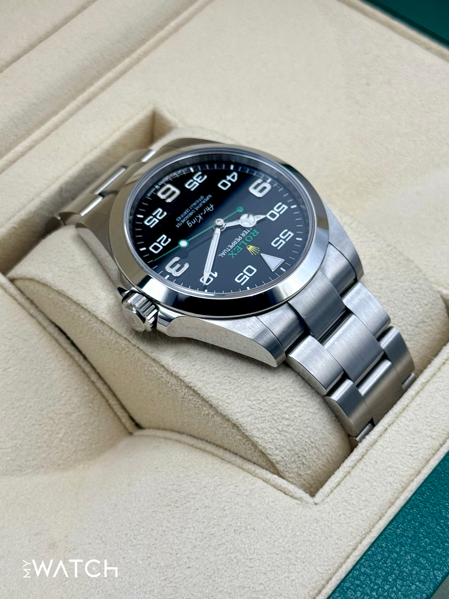 2024 Rolex Air-King 40mm 126900 Stainless Steel Black Dial - MyWatchLLC