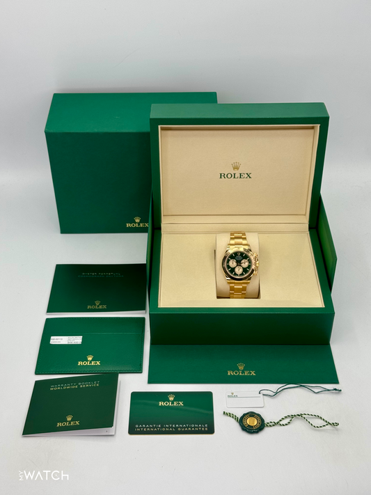 NEW 2025 Rolex Daytona "John Mayer" 40mm 126508 Yellow Gold Green Dial - MyWatchLLC