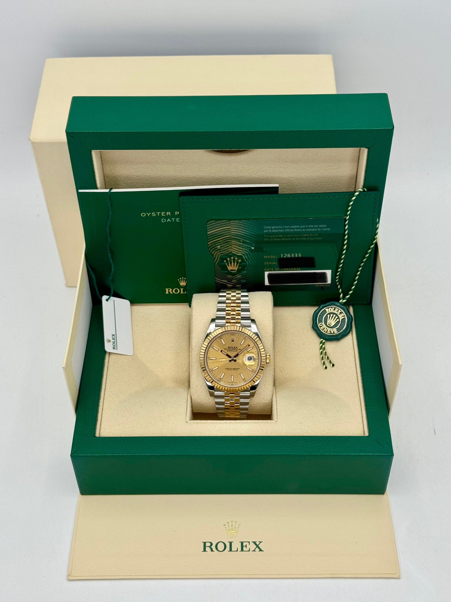 2022 Rolex Datejust 41mm 126333 Two-Tone Jubilee Champagne Dial - MyWatchLLC