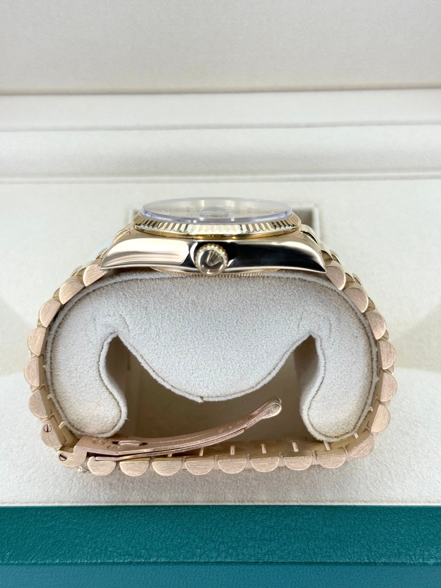 1983 Rolex Day-Date 36mm 18038 Presidential Champagne Diamond Dial - MyWatchLLC