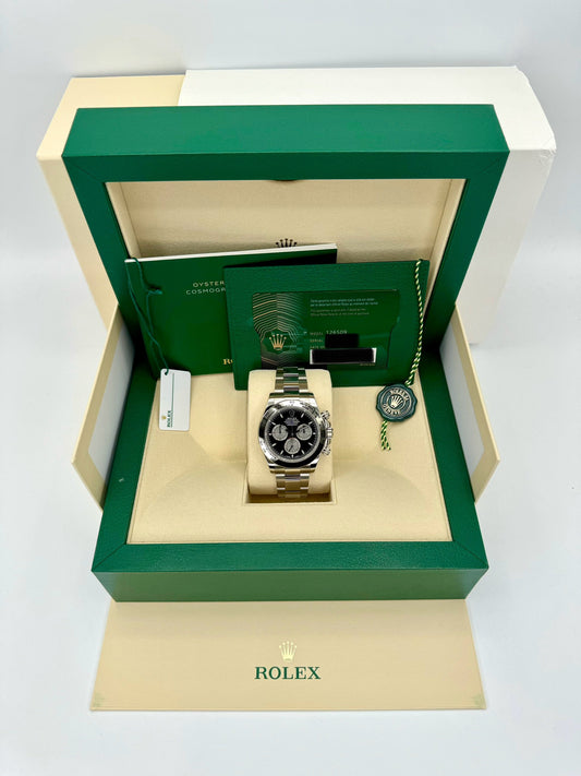 NEW 2023 Rolex Daytona 40mm 126509 White Gold Black Dial - MyWatchLLC