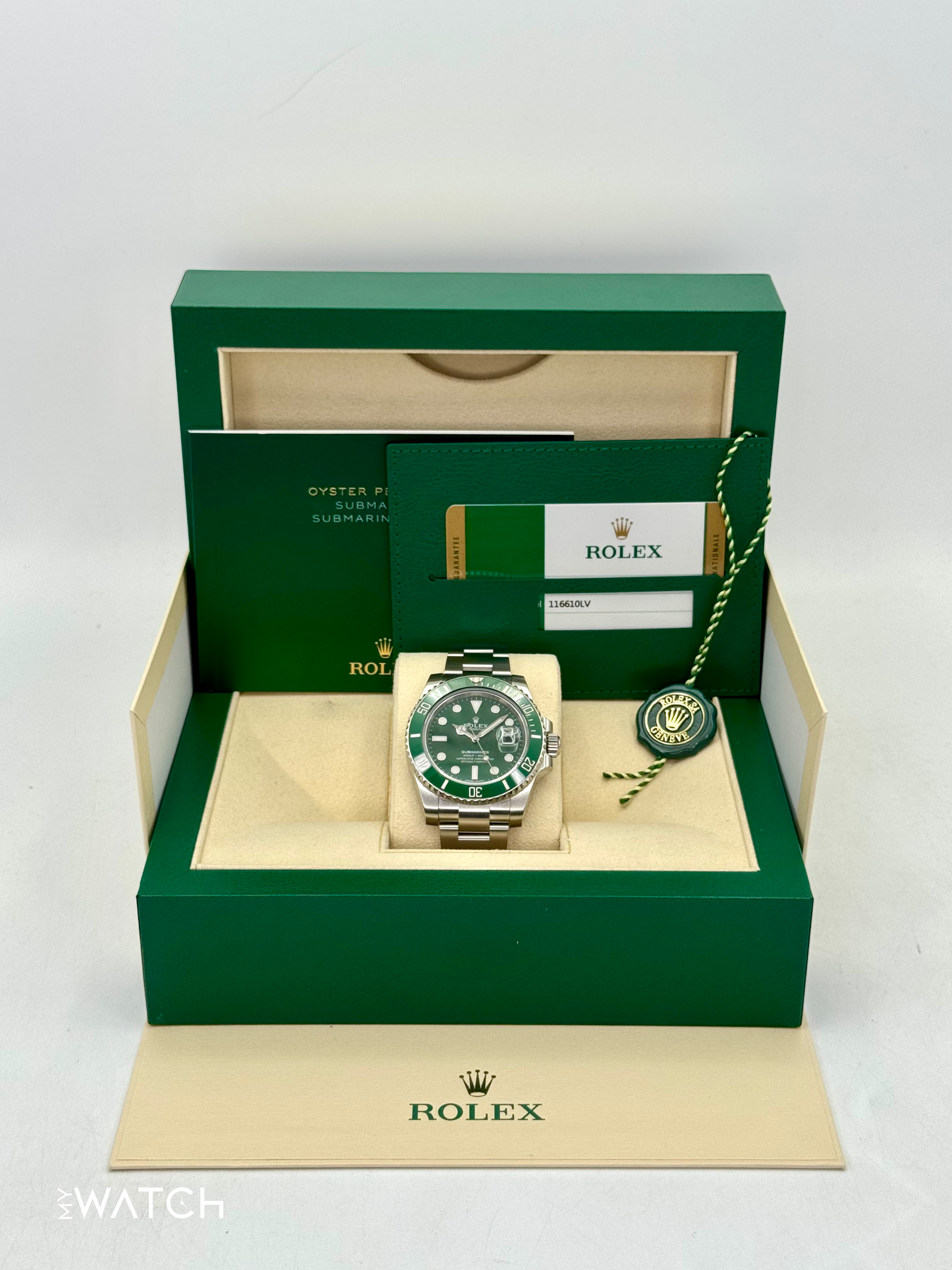 2018 Rolex Submariner “Hulkâ€?40mm 116610LV Green Dial - MyWatchLLC