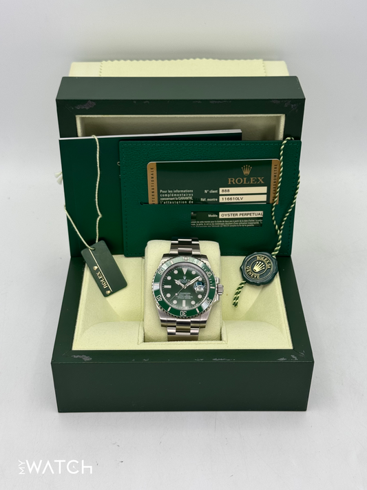 2012 Rolex Submariner “Hulkâ€?40mm 116610LV Green Dial - MyWatchLLC