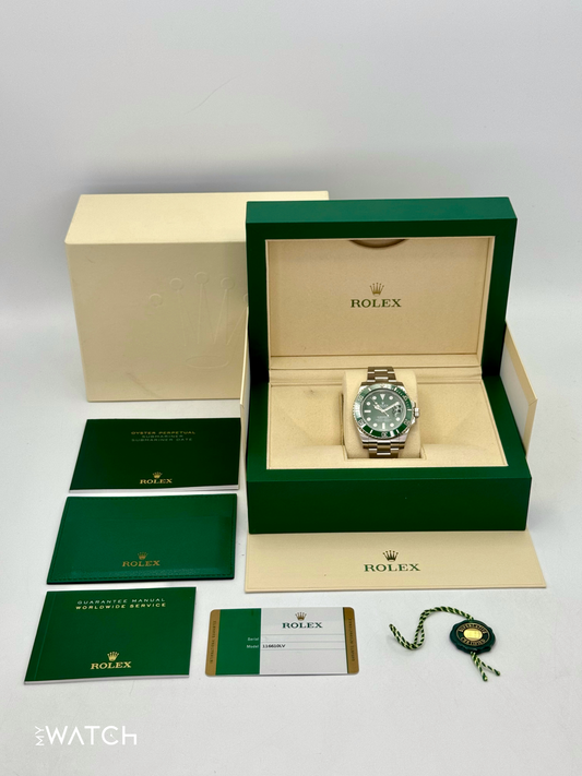 2018 Rolex Submariner “Hulkâ€?40mm 116610LV Green Dial - MyWatchLLC
