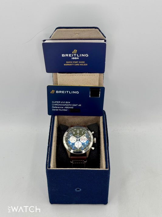 2022 Breitling Super Avi B04 Chronograph GMT "Curtis Warhawk" AB0445 - MyWatchLLC
