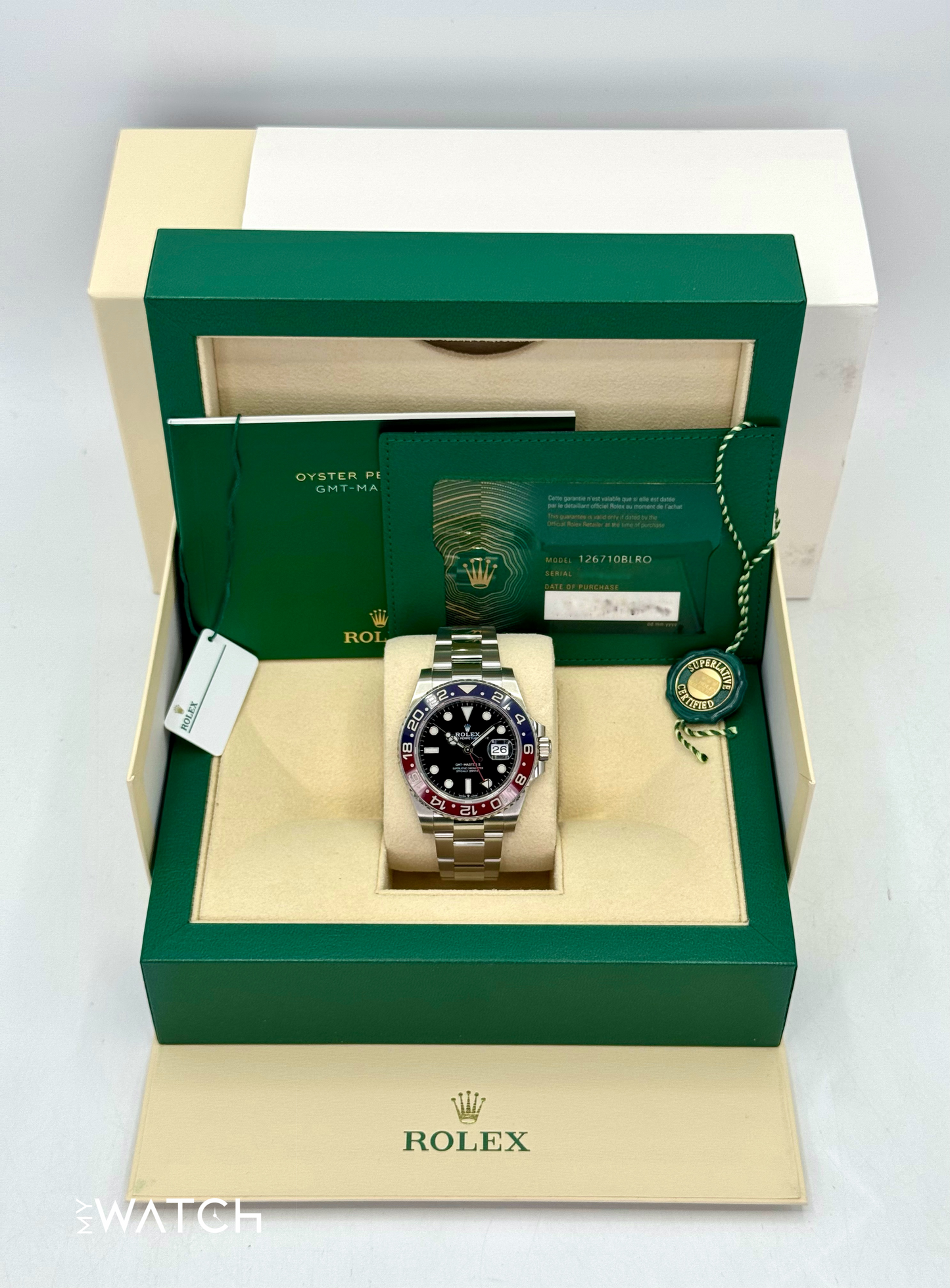 2021 Rolex GMT-Master II "Pepsi" 40mm 126710BLRO Oyster - MyWatchLLC