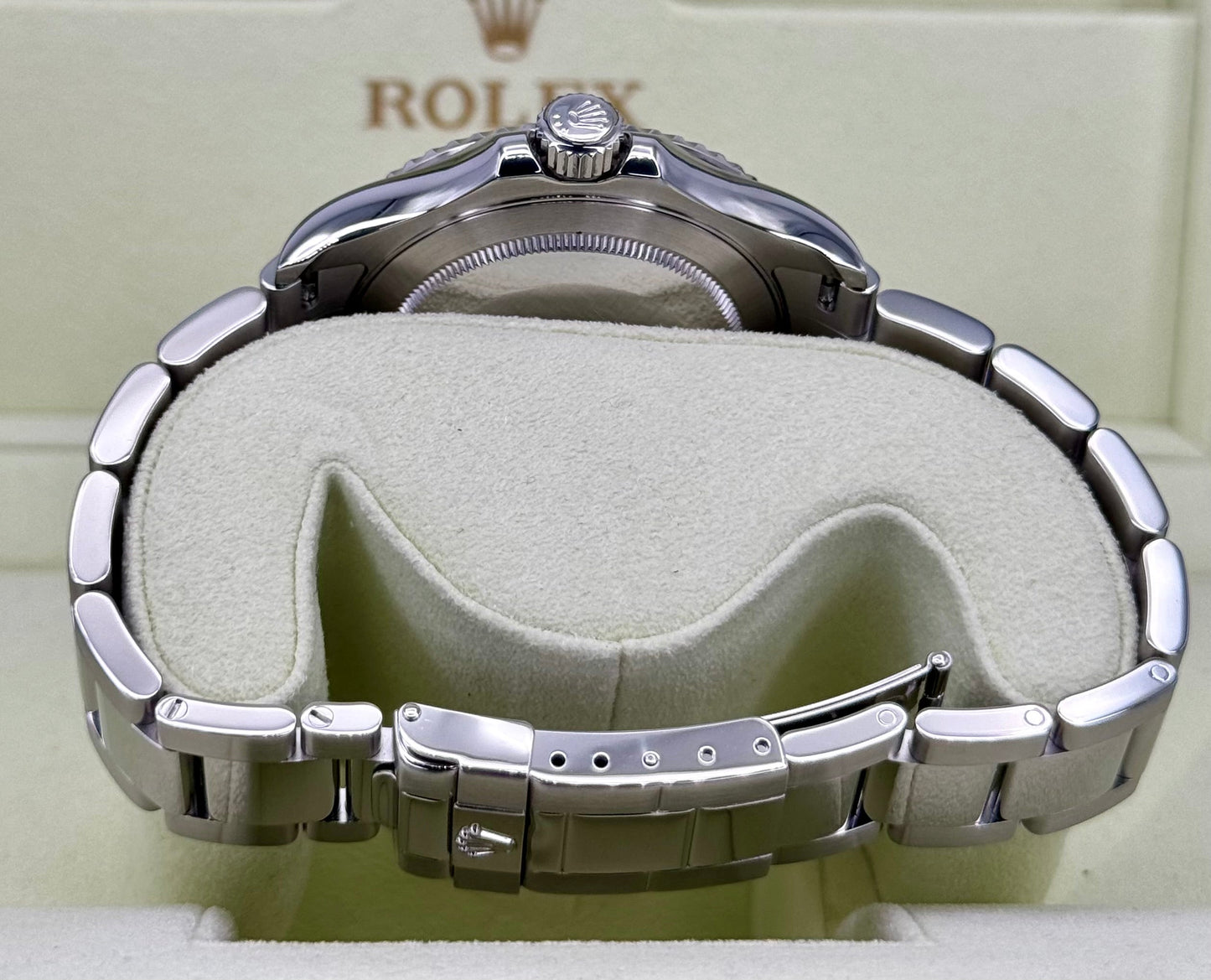 2014 Rolex Yacht-Master 40mm 16622 Platinum Bezel Silver Dial - MyWatchLLC