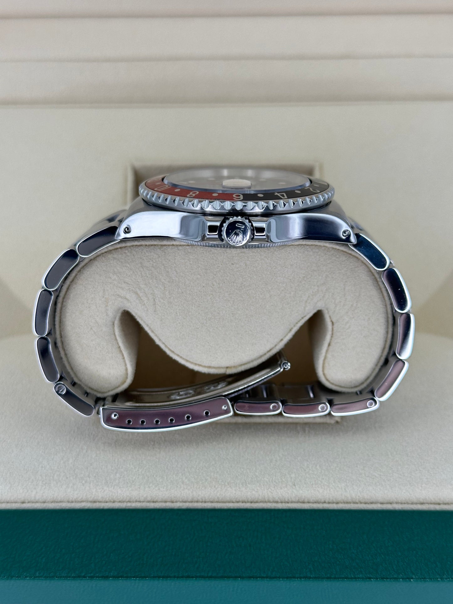 1987 Rolex GMT Master II "Coke" Fat Lady 16760 Black Dial w/RSC Card - MyWatchLLC