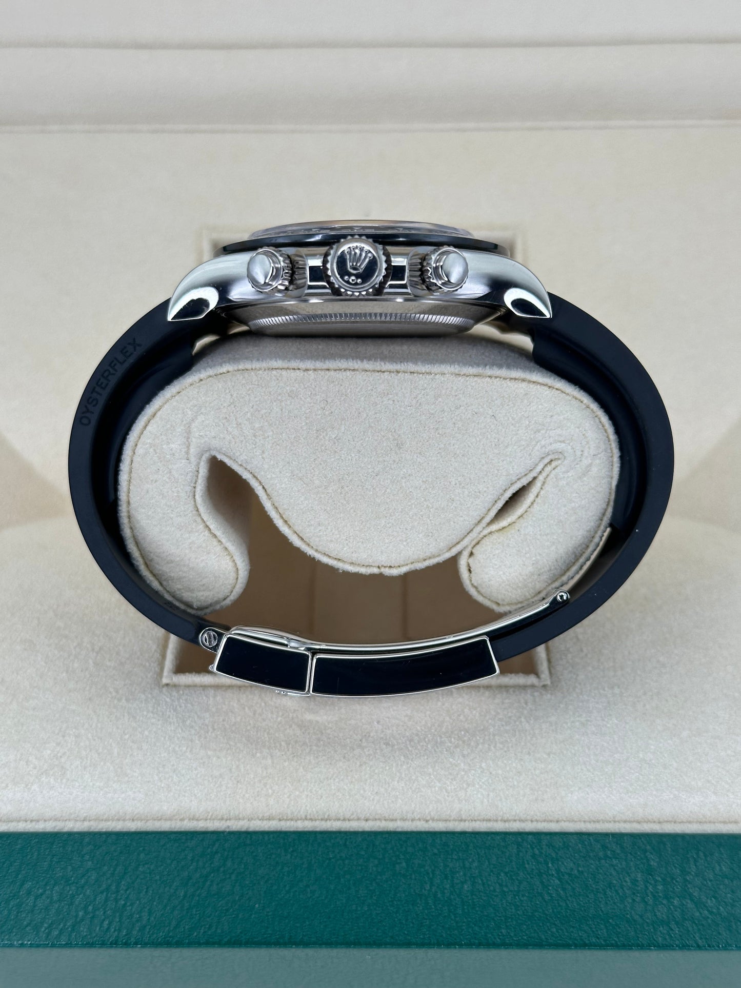 2018 Rolex Daytona 40mm 116519LN White Gold Oysterflex Grey Ghost Dial - MyWatchLLC