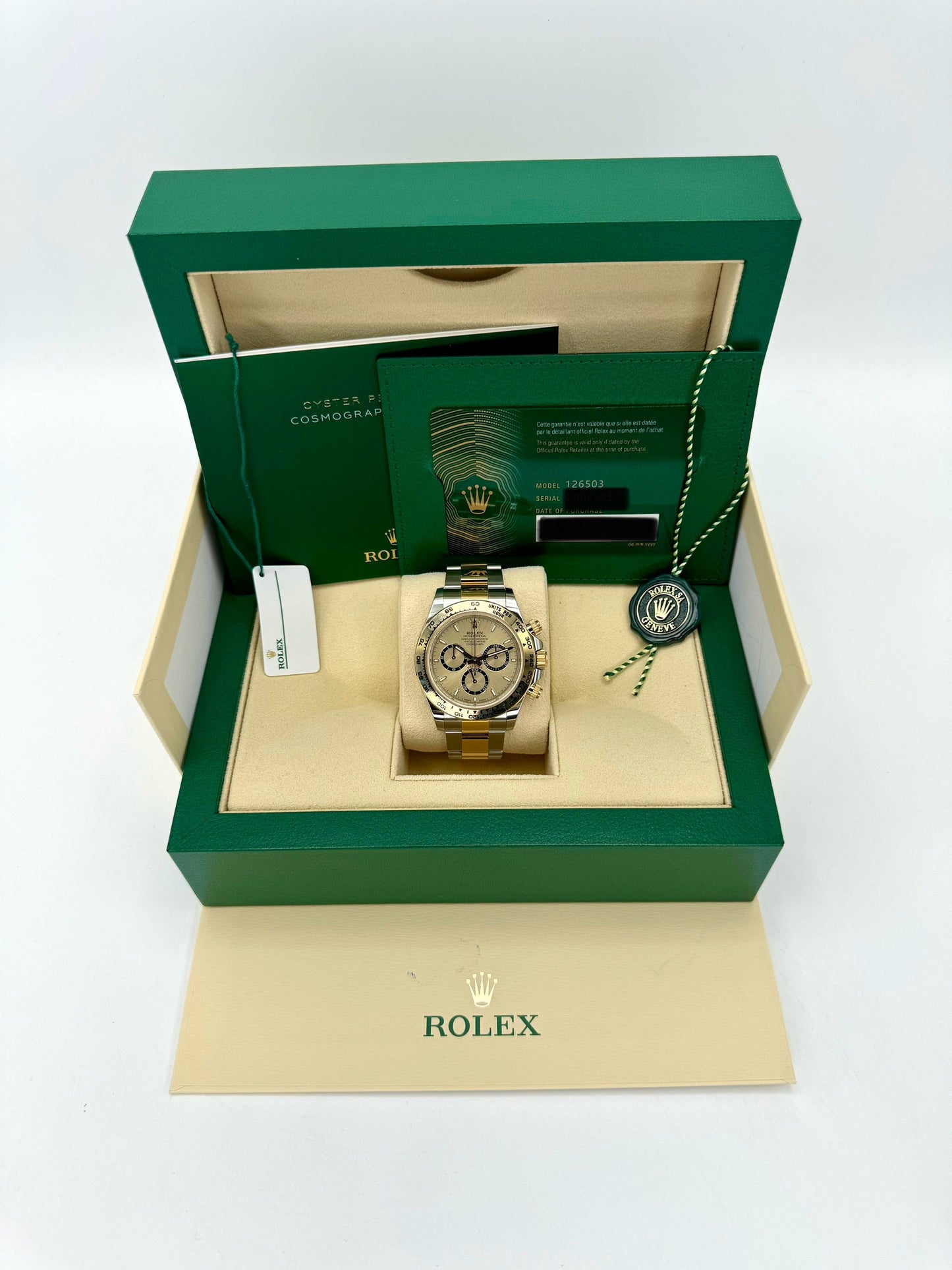 NEW 2023 Rolex Daytona 40mm 126503 Two-Tone Champagne Dial - MyWatchLLC