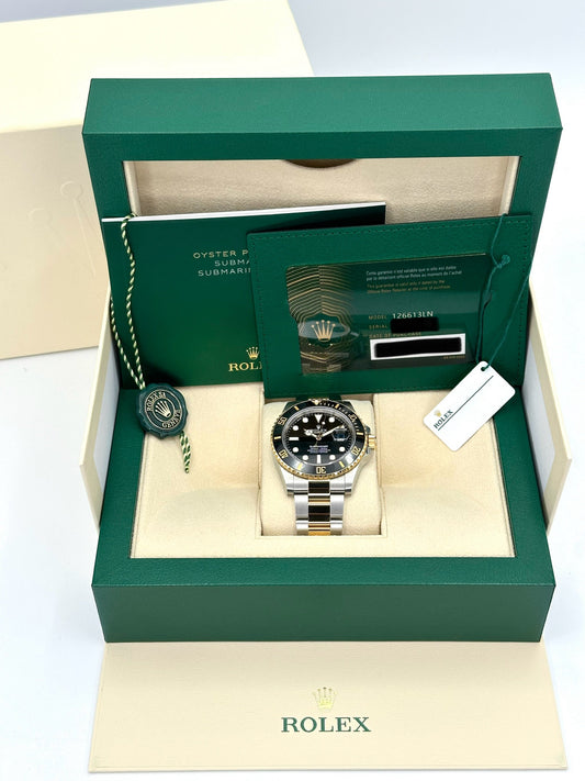 NEW 2023 Rolex Submariner 41mm 126613LN Two-Tone Black Dial - MyWatchLLC