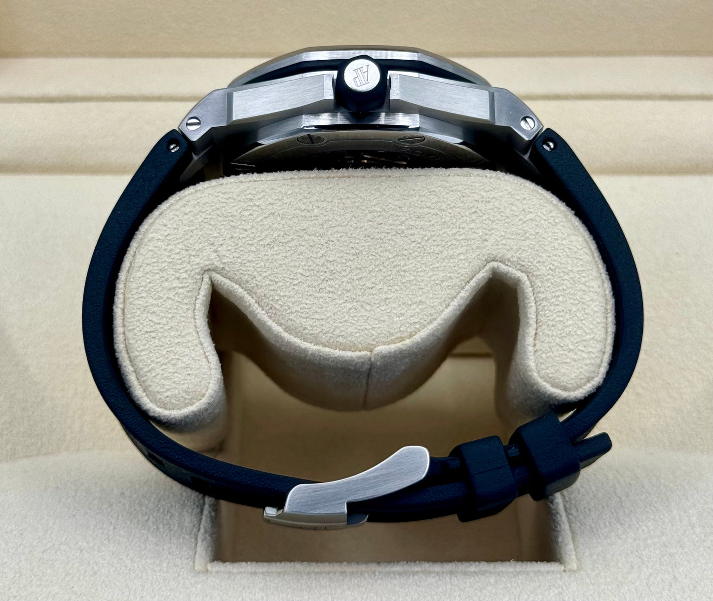 Audemars Piguet Royal Oak Offshore Scuba 15710ST Black Waffle Dial - MyWatchLLC