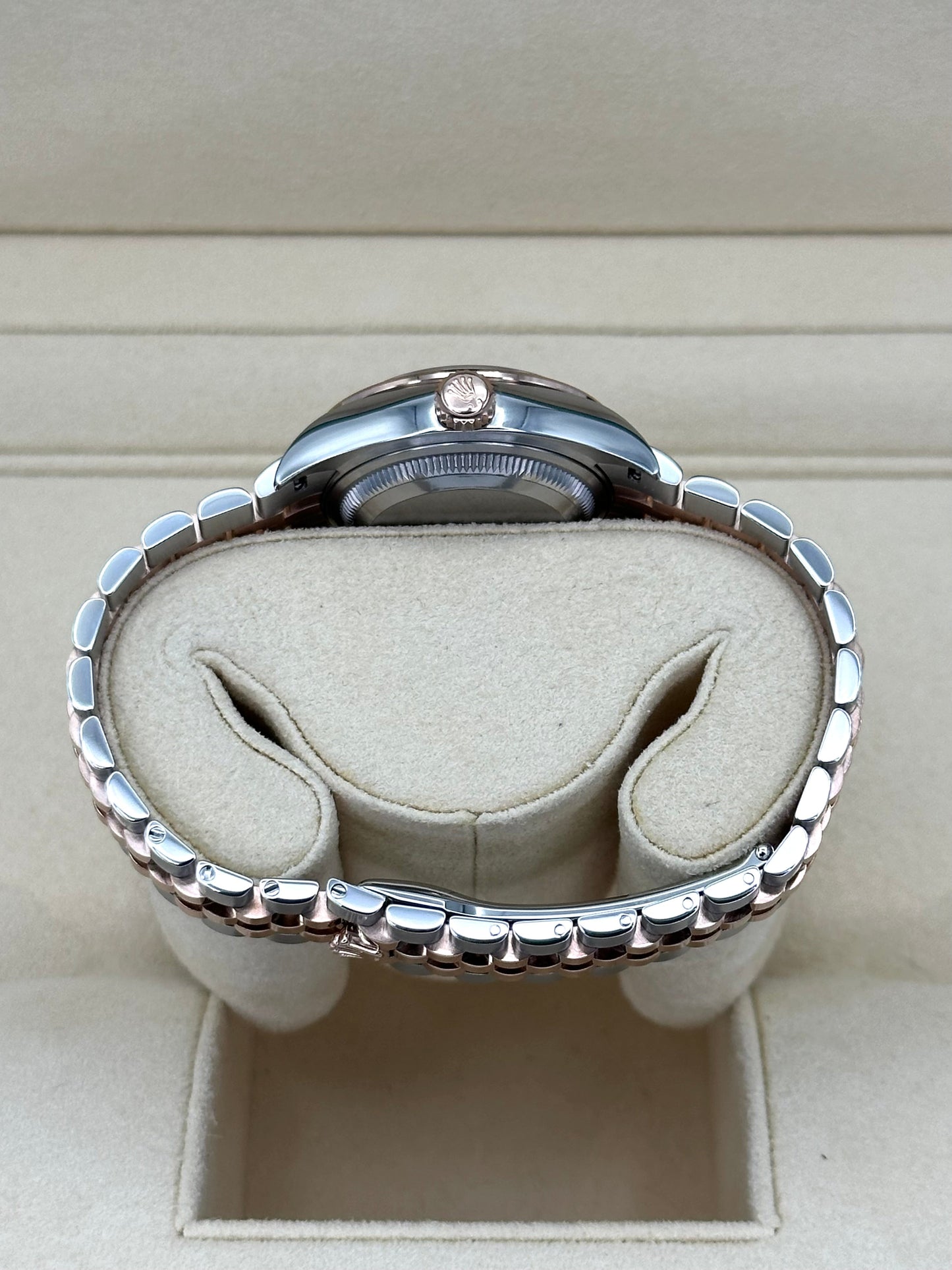 2017 Rolex Lady-Datejust 28mm 279381RBR Two-Tone Purple Diamond Dial - MyWatchLLC