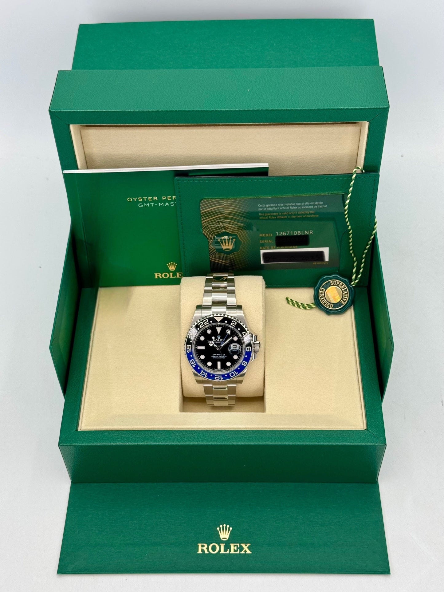 NEW 2025 Rolex GMT-Master II "Batman" 40mm 126710BLNR Oyster
