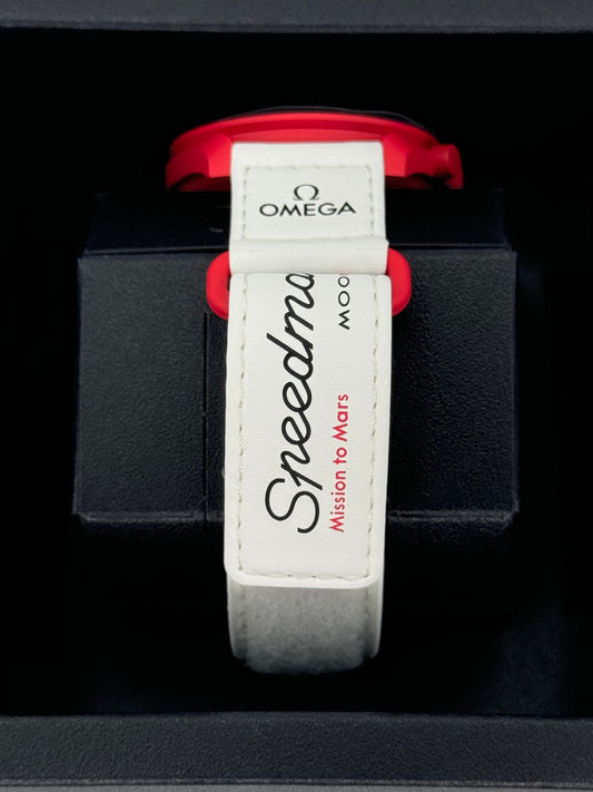 NEW Omega SO33R100 Bioceramic Moon Swatch - Mission to Mars - MyWatchLLC