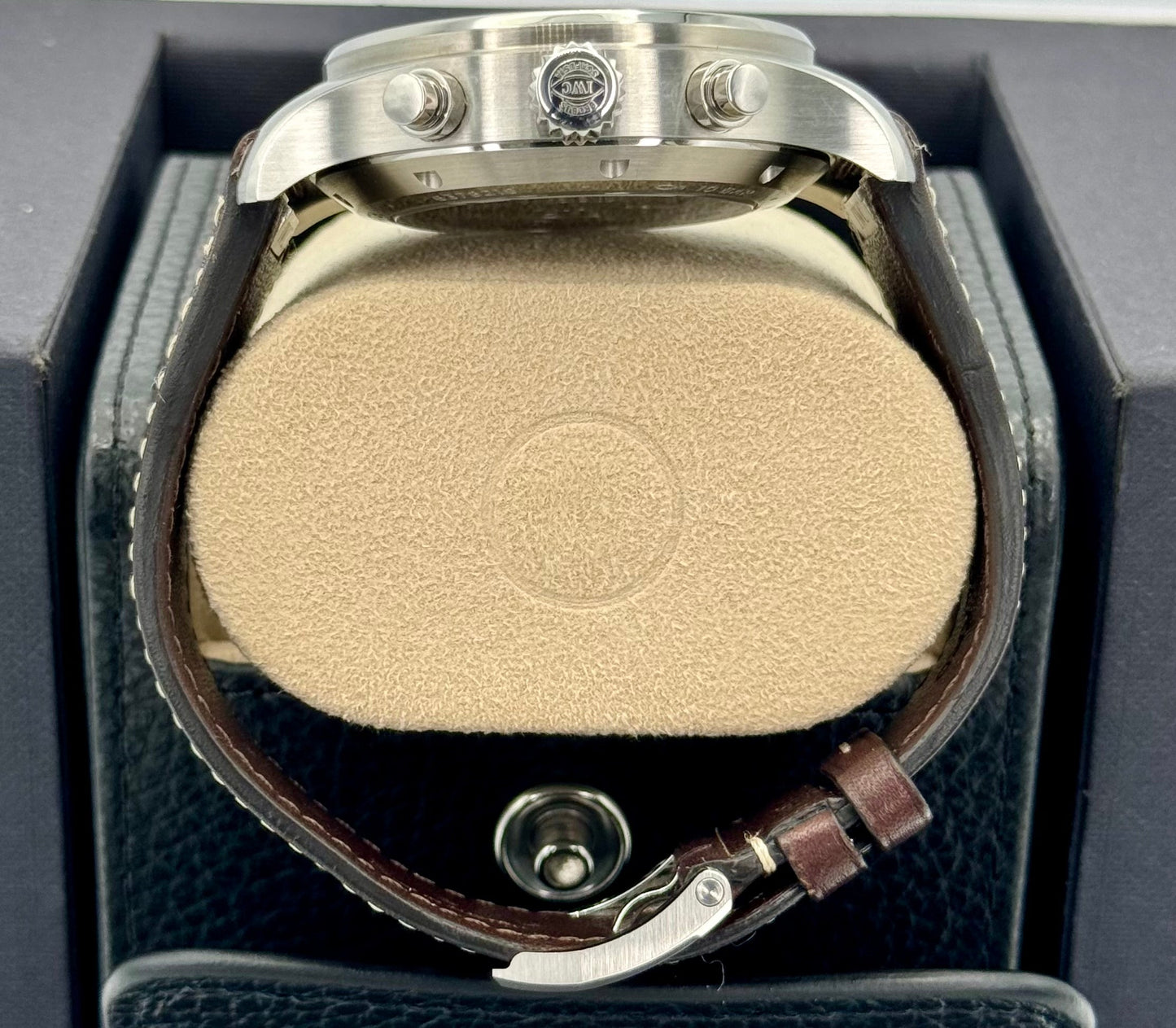 2023 IWC Pilot's Watch Chronograph 43mm IW378005 Steel Green Dial - MyWatchLLC