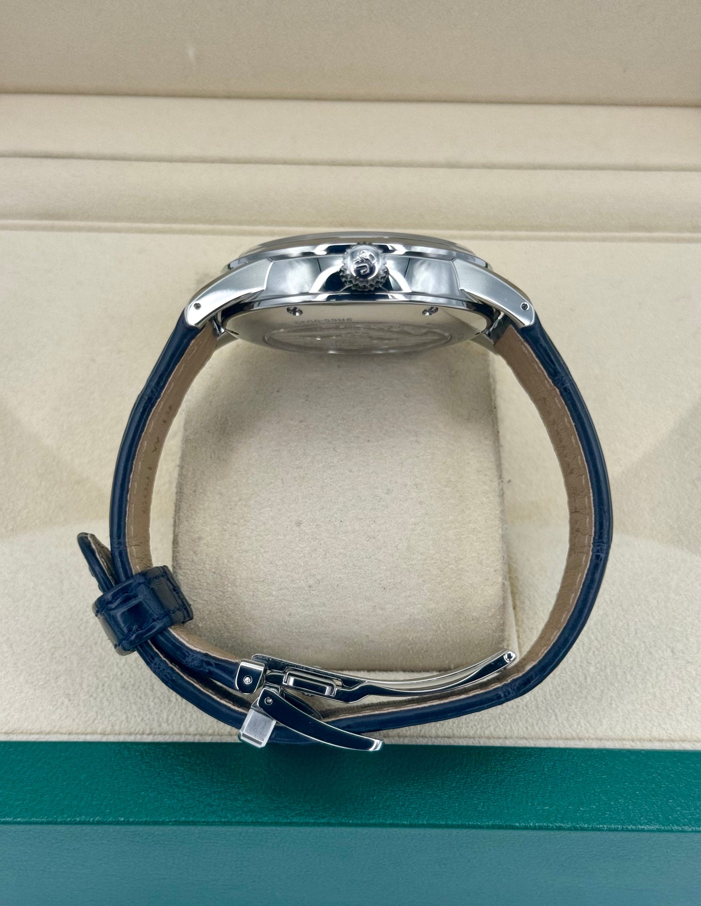 NEW 2024 Grand Seiko Elegance Collection 40.2mm SBGA407G Blue Dial - MyWatchLLC