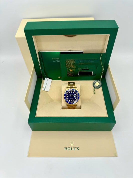 NEW 2024 Rolex Submariner "Bluesy" 41mm 126618LB Yellow Gold Blue Dial - MyWatchLLC