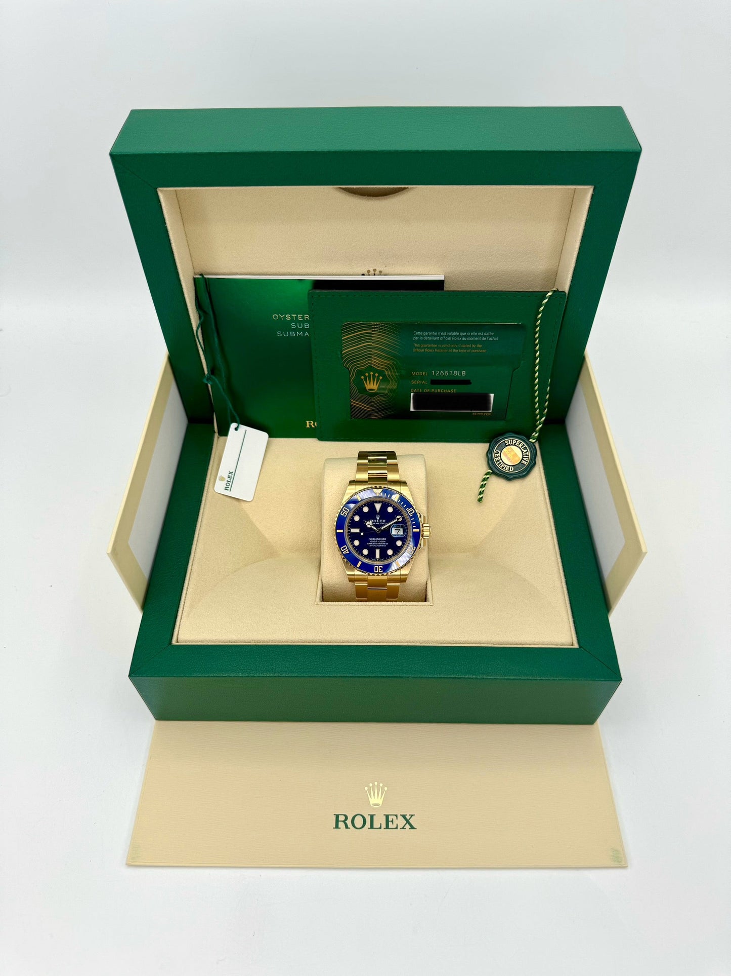 NEW 2024 Rolex Submariner "Bluesy" 41mm 126618LB Yellow Gold Blue Dial - MyWatchLLC