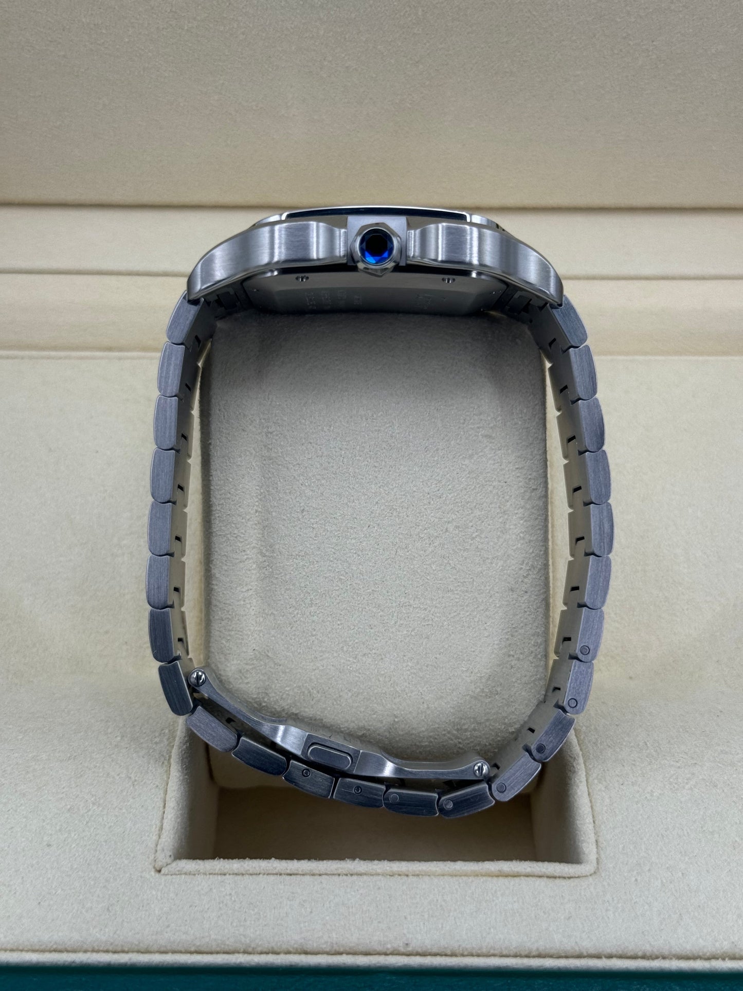 2022 Santos De Cartier 39.8mm WSSA0018 Stainless Steel Blue Dial - MyWatchLLC