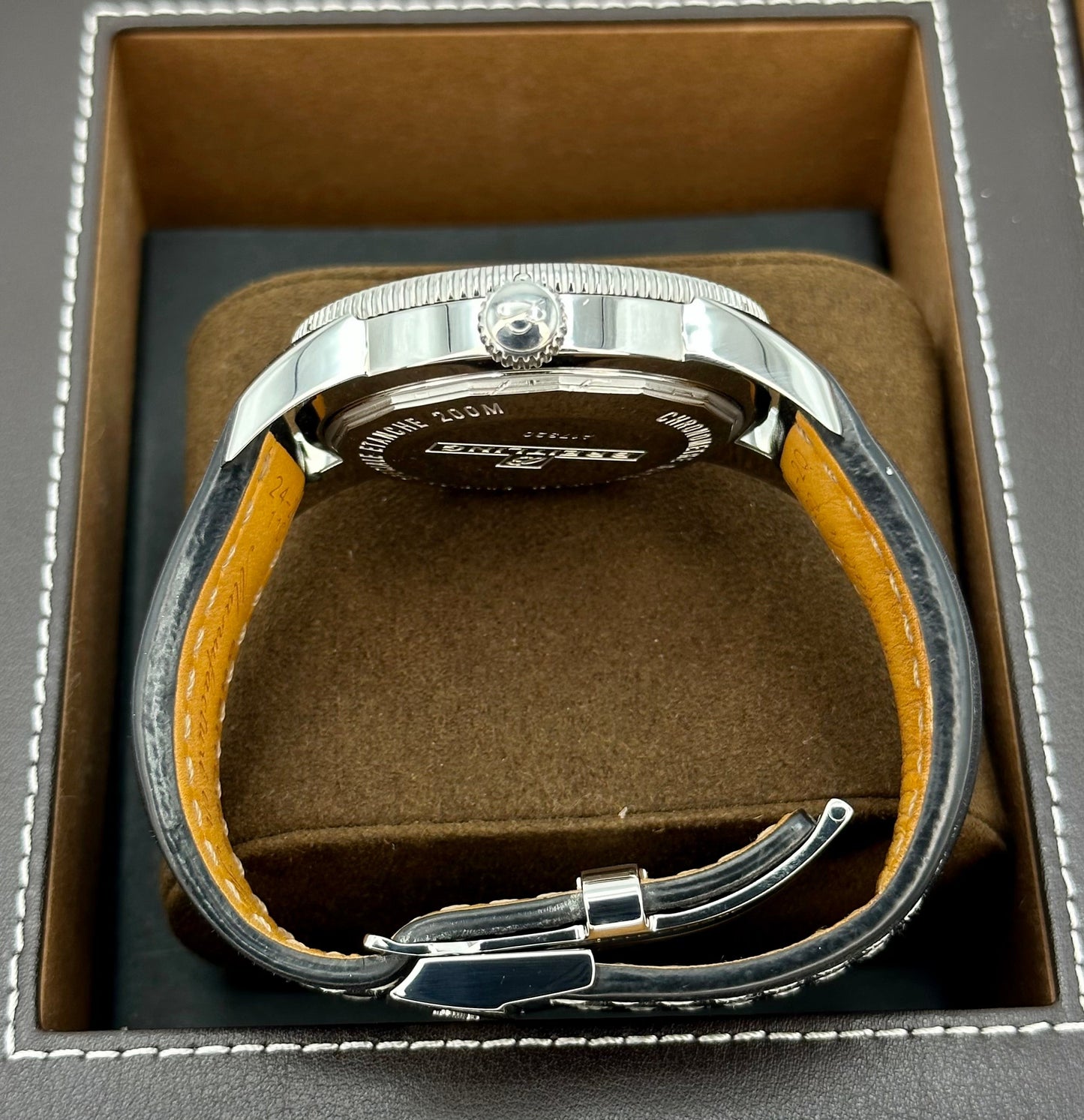 Breitling Superocean Heritage 46mm A17320 Stainless Steel Black Dial - MyWatchLLC